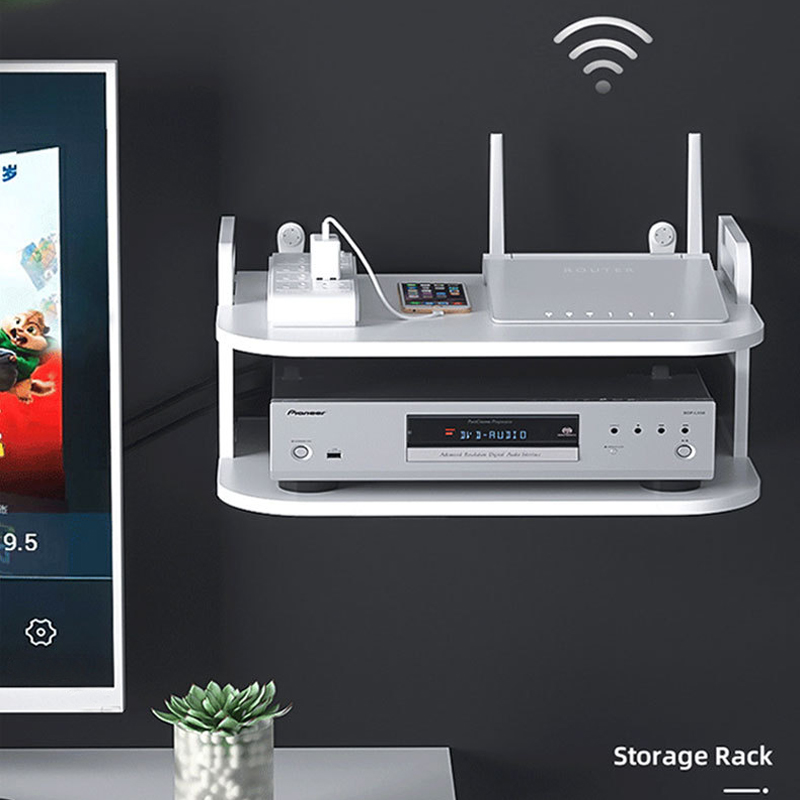 Desk Cable Organizer - Настенная полка-органайзер для роутера и кабелей,