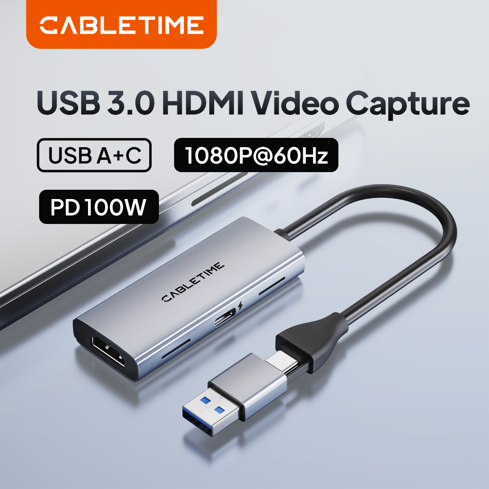 Capture Card Hdmi - CABLETIME USB 3.0 HDMI Карта видеозахвата