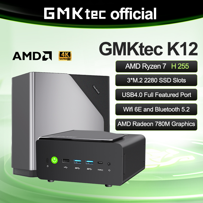 Pc Gaming Amd Ryzen 7 - Мини-ПК GMKtec K12 AMD Ryzen ™