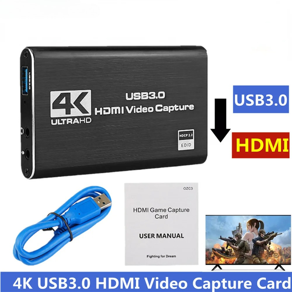 Карта видеозахвата 4K USB 3.0, – обзор и цена Capture Card Hdmi