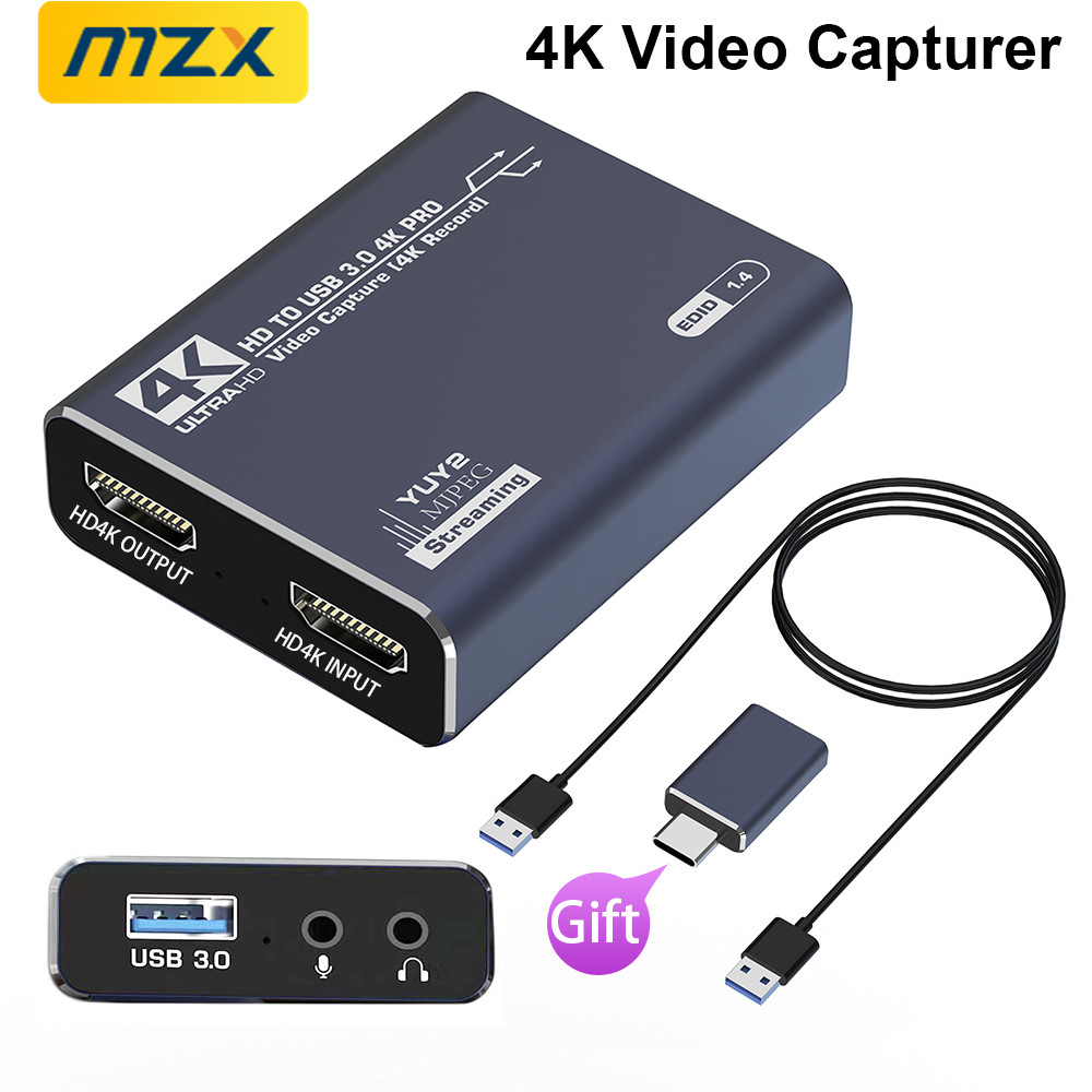 MZX 4K плата видеозахвата, пла – обзор и цена Capture Card Hdmi