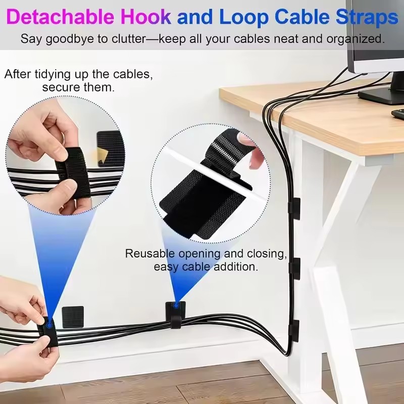 4/20 шт. многоразовые самоклея – обзор и цена Desk Cable Organizer