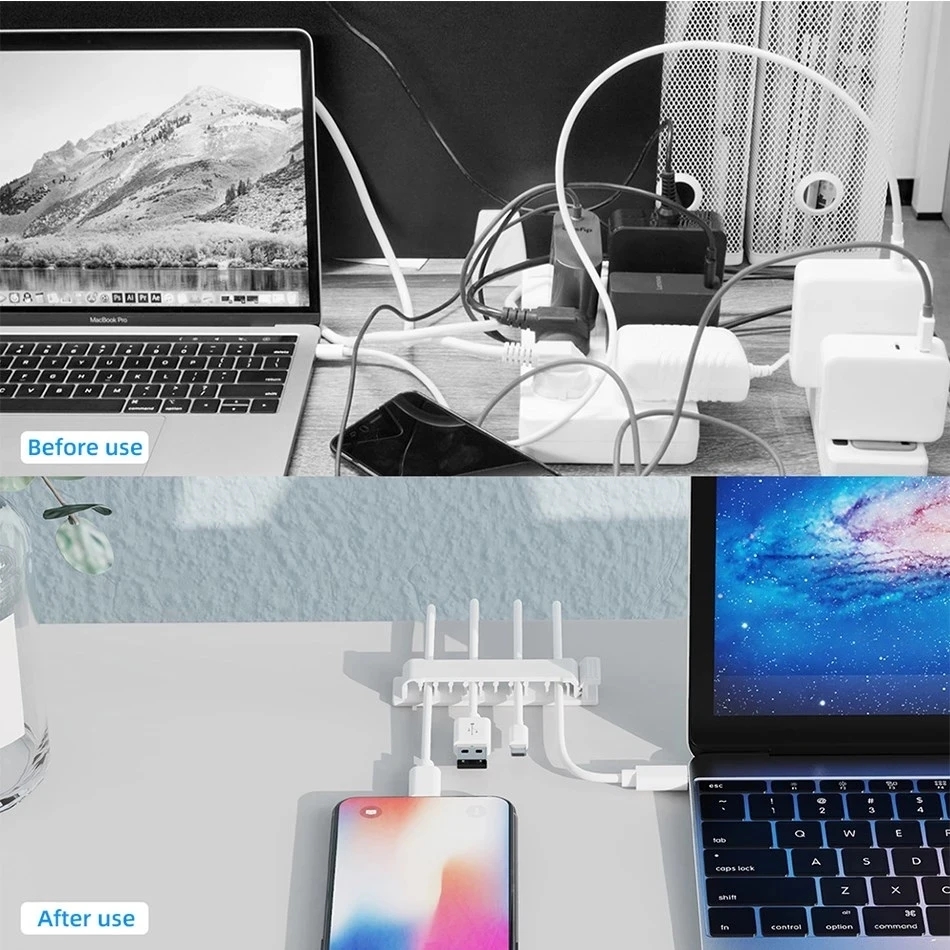 Кабельный органайзер Самоклеящ – обзор и цена Desk Cable Organizer
