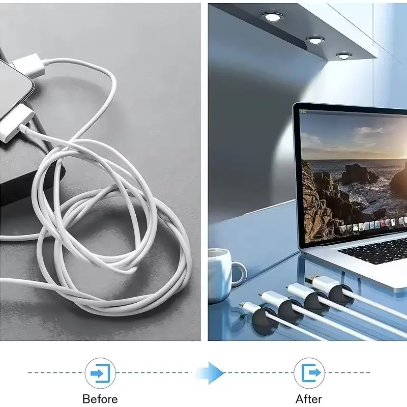 5/50 шт., органайзер для намот – обзор и цена Desk Cable Organizer