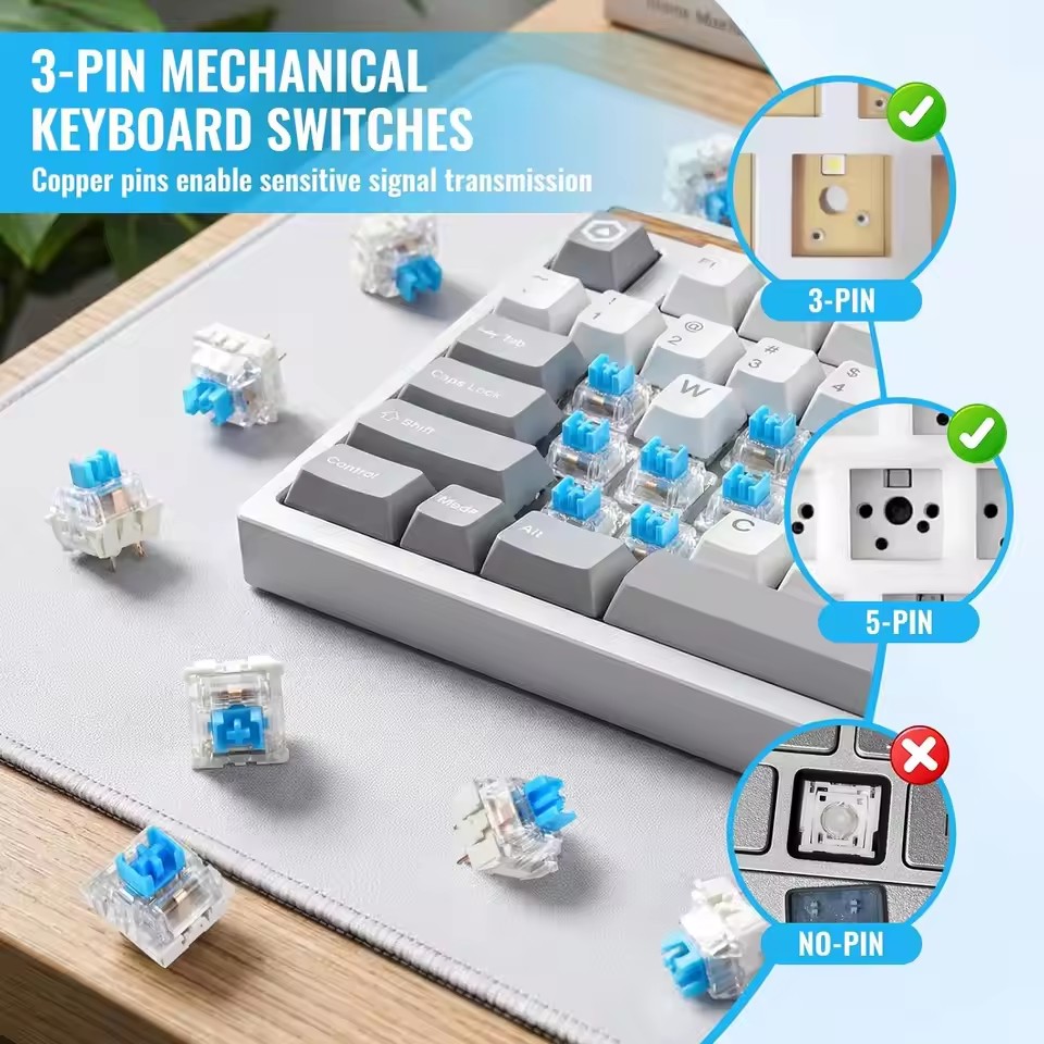 10-30 шт. 3-контактные синие,  – обзор и цена Mechanical Keyboard