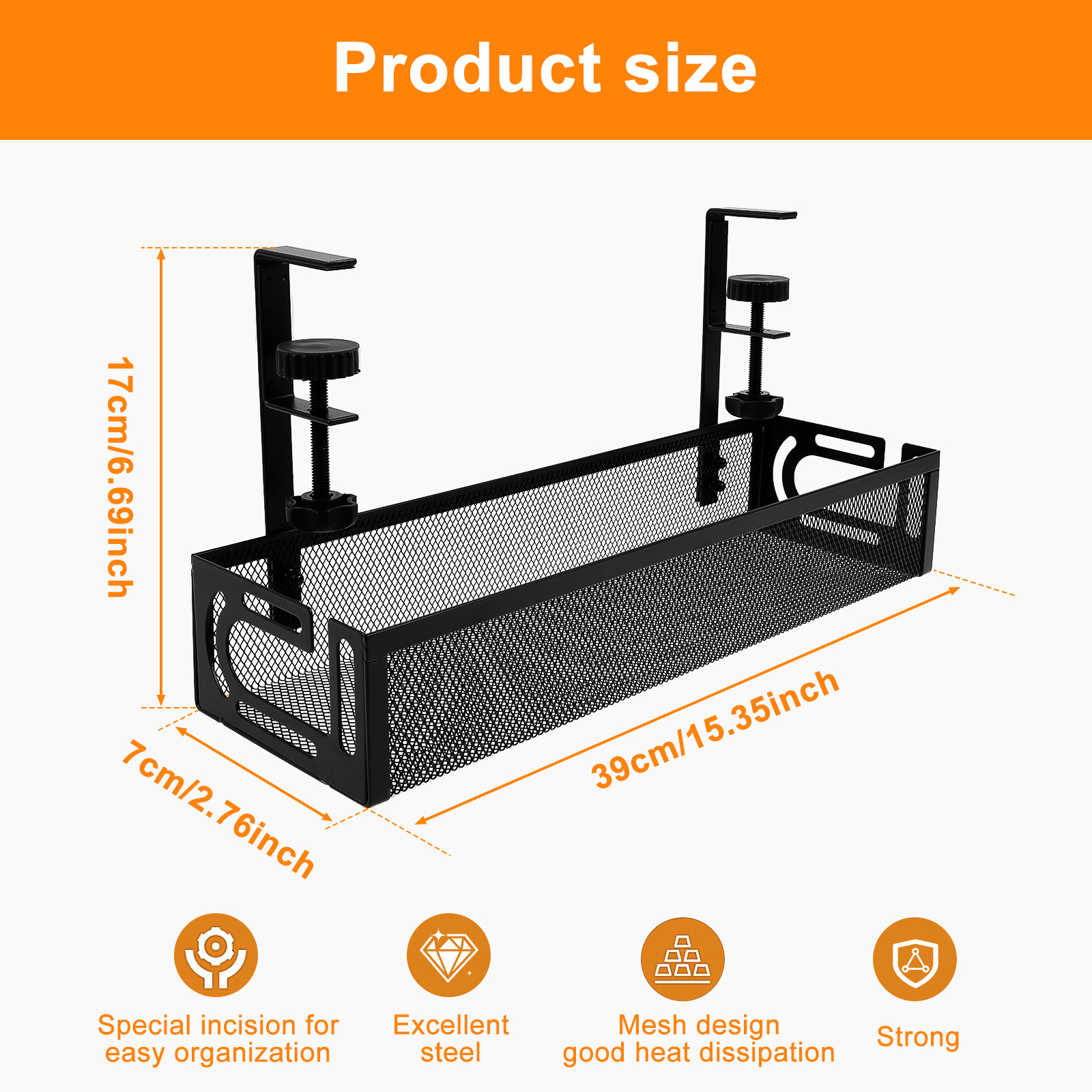 Подстольный лоток для управлен – обзор и цена Desk Cable Organizer