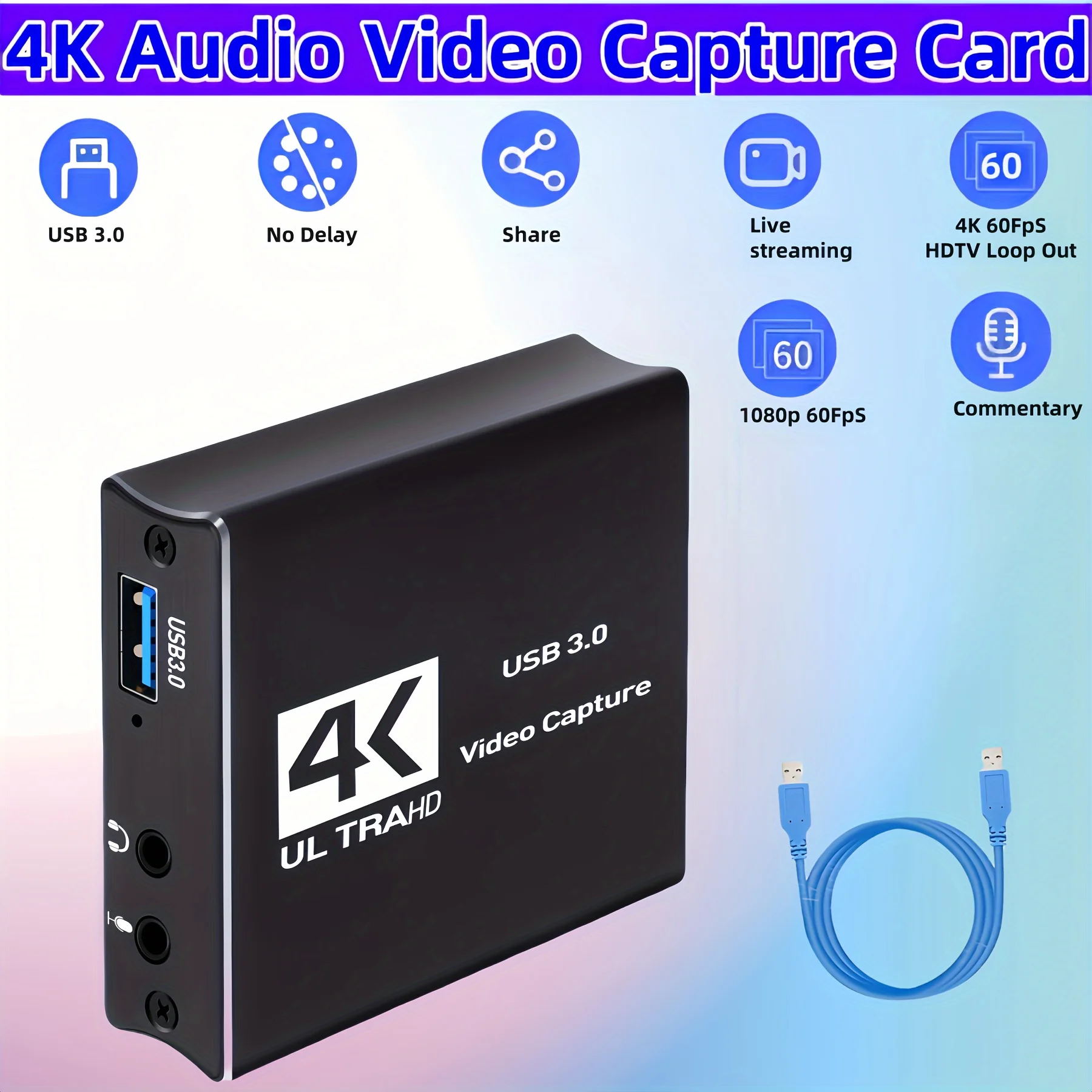USB3.0 Video Capture HDMI Card – обзор и цена Capture Card Hdmi