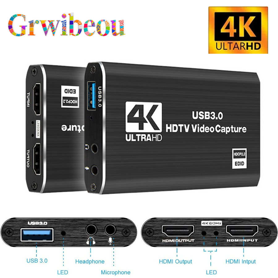 4K USB 3.0 карта видеозахвата  – обзор и цена Capture Card Hdmi
