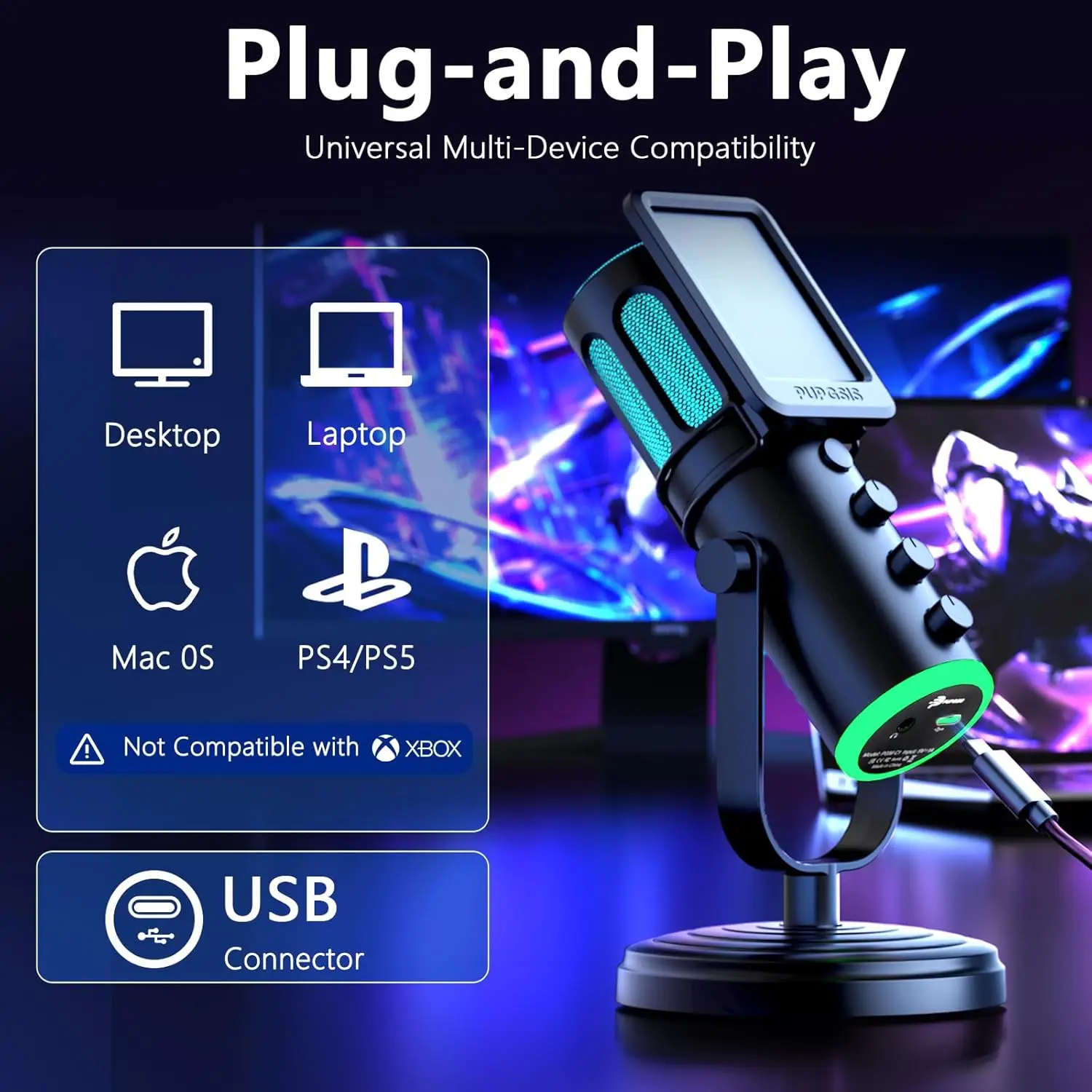 USB-микрофон PUPGSIS для ПК, и – обзор и цена Pc Gaming Youtubers